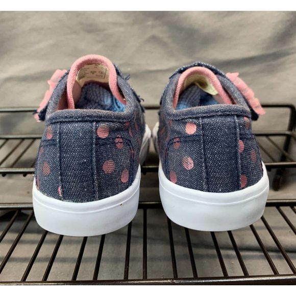 Disney Young Girls Minnie Mouse Blue/White/Pink Strapped Sneakers Sz 6C - Picture 6 of 10